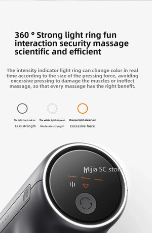 Xiaomi Mijia Hot Compress Fascia Gun H3 Mini 12kg Strong Thrust Sports Fitness Muscle Deep Massage 440g Portable Massager