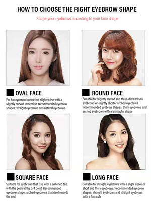 4 Splitted Head Eyebrow Pencil Long Last Smudge Proof Waterproof Sweat Proof High Pigmented Easy Apply Liquid Brow Makeup Pen