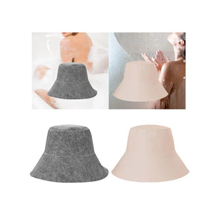 Sauna Felt Cap Bath Hat Sauna Hat Diameter 15.5cm Durable Good Water Absorption Hand Wash Recommended Portable for Men Women