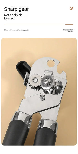 Professional Iron Manual Can Opener Multifunctional Stainless Steel Beer Handle Can Opener Kitchen Gadgets Bottle Openers Jar