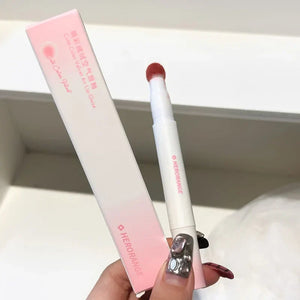 Liquid Lipstick With Cushion Applicator Velvet Matte Lip Gloss Moisturizing Creamy Soft Liquid Blush Lip Stick Multi-uses Makeup