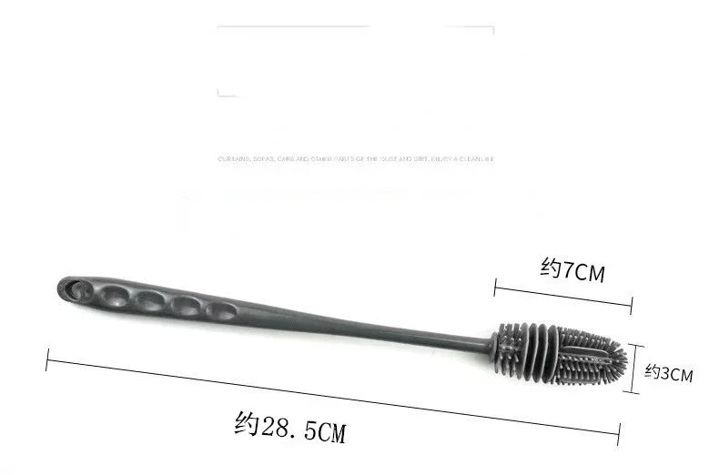 Silicone Milk Bottle Brush Cup Scrubber Glass Cleaner Kitchen Cleaning Tool Long Handle Drink Bottle Glass Cup Cleaning Brush