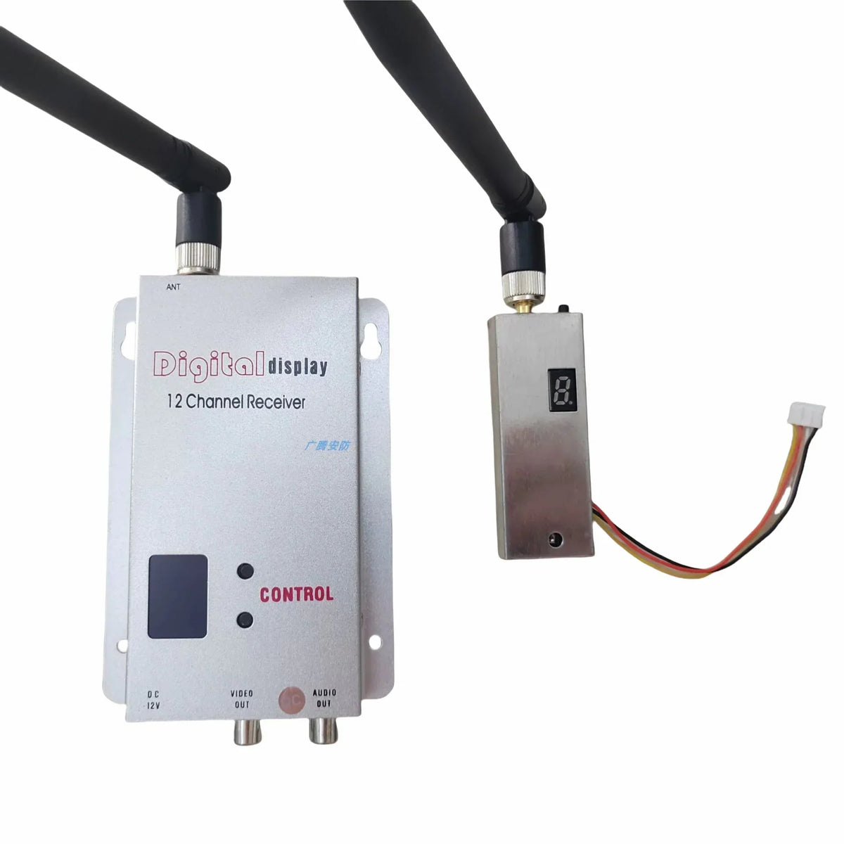 1.2Ghz 1.5W Wireless Video Transmitter and Receiver 1.2g Fpv Vtx with 8 Channels