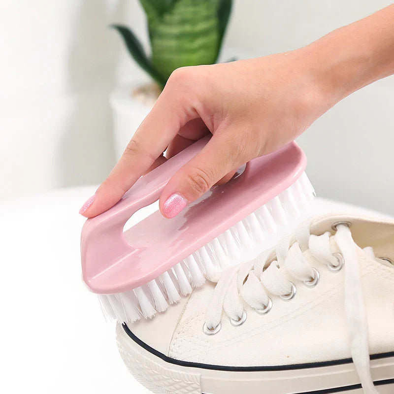 1PC Scrubbing Brush Hard Bristled Laundry Clothes Shoes Scrubbing Brush Portable Plastic Hand Cleaning Brush Kitchen Bathroom