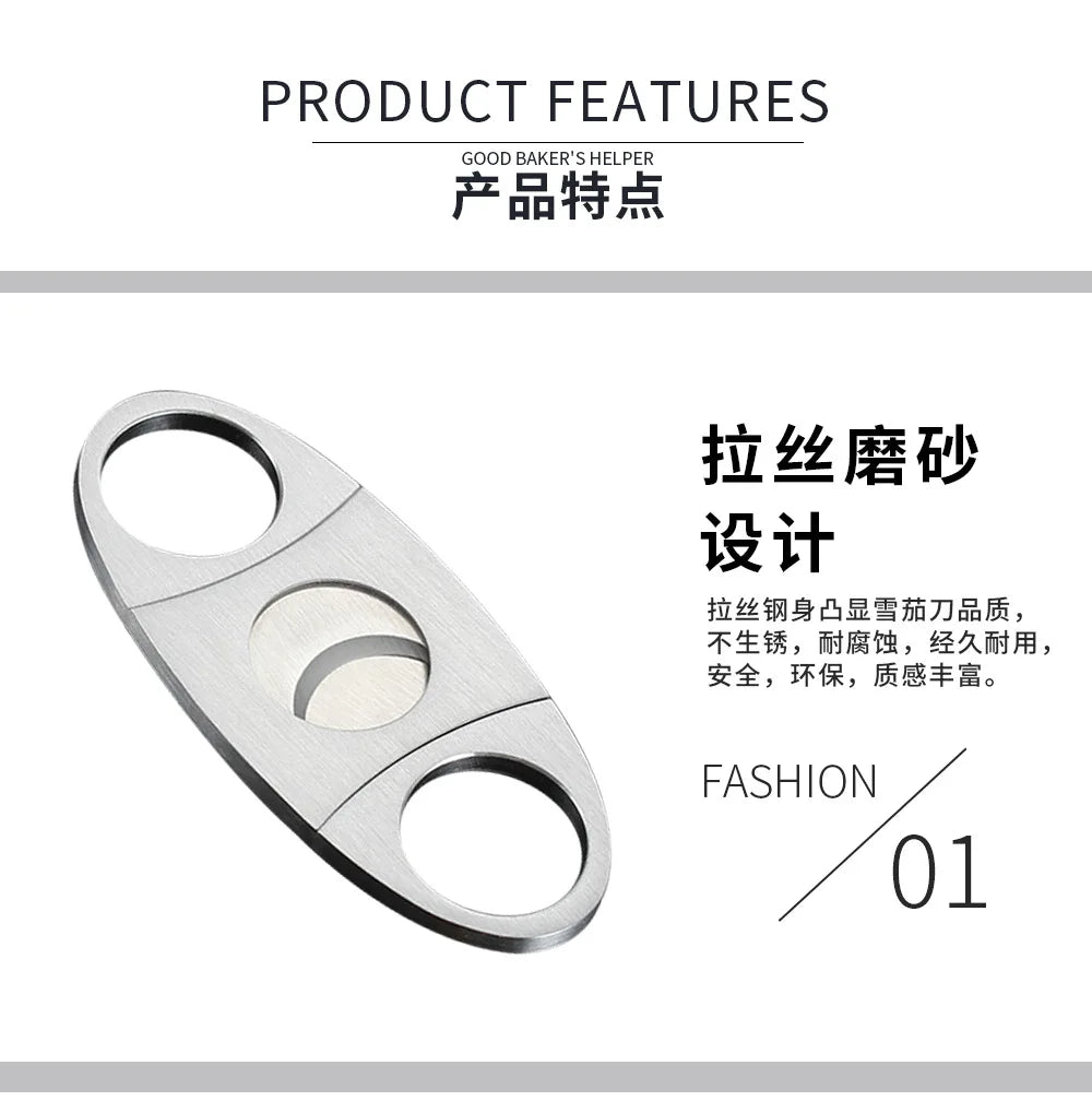Stainless Steel COHIBA Cigar Cutter Metal Classic Cutter Guillotine Cigar Scissors Gift Puncher Cutting Knife Cigar Accessory