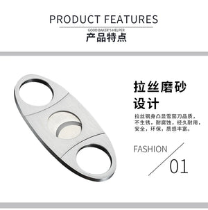 Stainless Steel COHIBA Cigar Cutter Metal Classic Cutter Guillotine Cigar Scissors Gift Puncher Cutting Knife Cigar Accessory