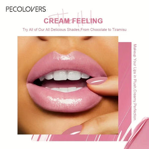 1PC Butter Silky Lip Gloss Hydrating Liquid Lipstick Pink Red Tones Long Lasting Lipgloss