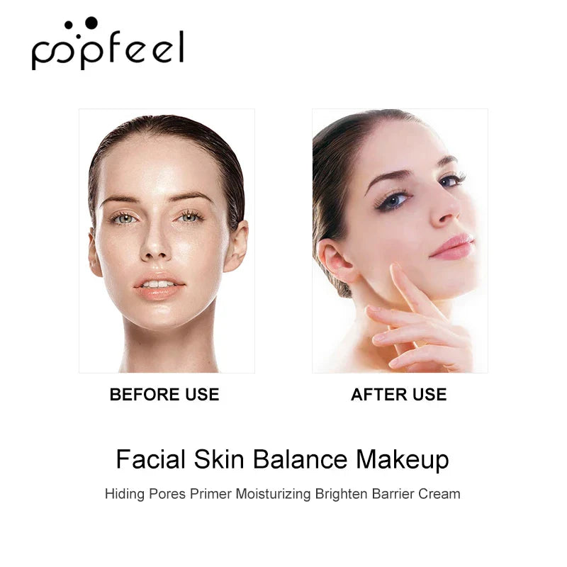 POPFEEL Face Primer, Blurs and Fills in Fine Lines, Smooth Skin, Long-Lasting Makeup