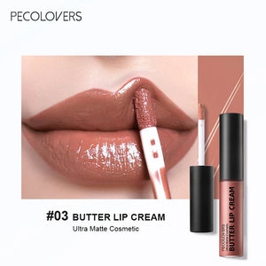 1PC Butter Silky Lip Gloss Hydrating Liquid Lipstick Pink Red Tones Long Lasting Lipgloss