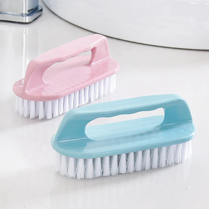 1PC Scrubbing Brush Hard Bristled Laundry Clothes Shoes Scrubbing Brush Portable Plastic Hand Cleaning Brush Kitchen Bathroom