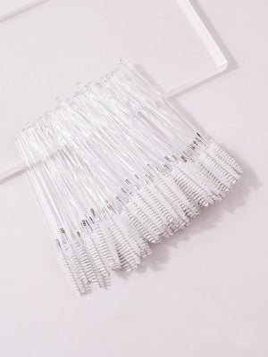 50pcs Reusable Crystal Rod Eyelash Brush Eyelash Comb Eyebrow Comb Eyelash Curl Spiral Multi purpose Portable Makeup Brush