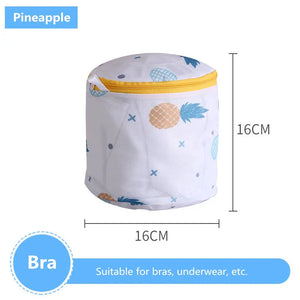 Laundry Bag Fine Mesh Cute Printted Washing Bags For Washing Machine Clothes Organizer Underwear Bra Clean Basket Multiple Sizes