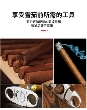 Stainless Steel COHIBA Cigar Cutter Metal Classic Cutter Guillotine Cigar Scissors Gift Puncher Cutting Knife Cigar Accessory