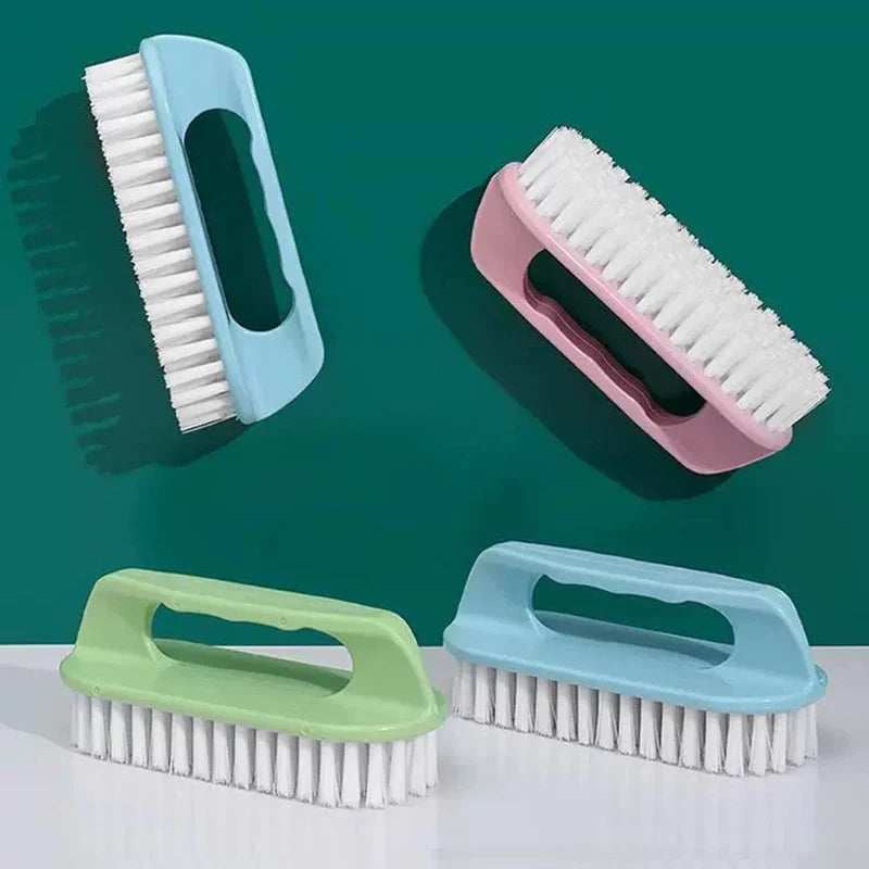 1PC Scrubbing Brush Hard Bristled Laundry Clothes Shoes Scrubbing Brush Portable Plastic Hand Cleaning Brush Kitchen Bathroom