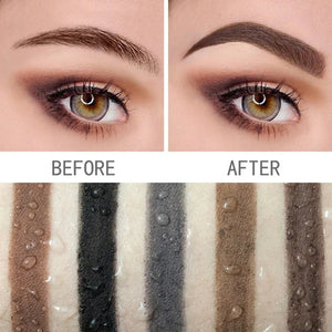 Lasting Color Double Head Eyebrow Pencil with Brush Waterproof Not Blooming Black Brown Professional Tint Shade Eyebrows Makeup