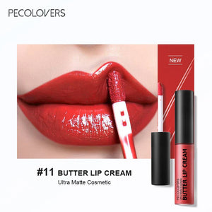 1PC Butter Silky Lip Gloss Hydrating Liquid Lipstick Pink Red Tones Long Lasting Lipgloss