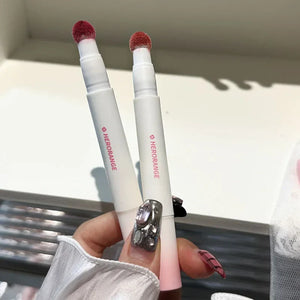 Liquid Lipstick With Cushion Applicator Velvet Matte Lip Gloss Moisturizing Creamy Soft Liquid Blush Lip Stick Multi-uses Makeup