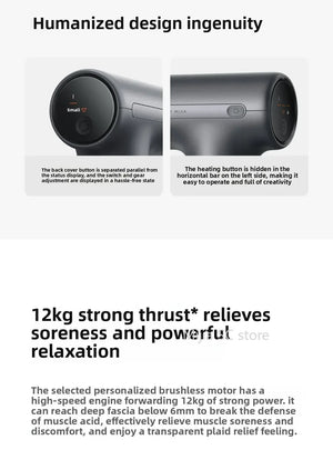 Xiaomi Mijia Hot Compress Fascia Gun H3 Mini 12kg Strong Thrust Sports Fitness Muscle Deep Massage 440g Portable Massager