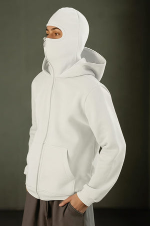 Balaclava Ninja Zipper Hoodie