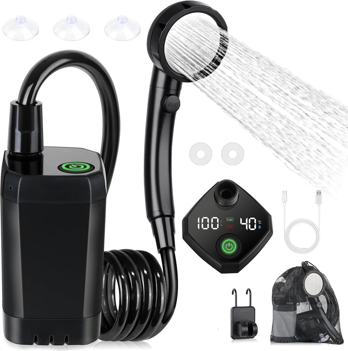 Outdoor Camping Car Wash Electric Shower
