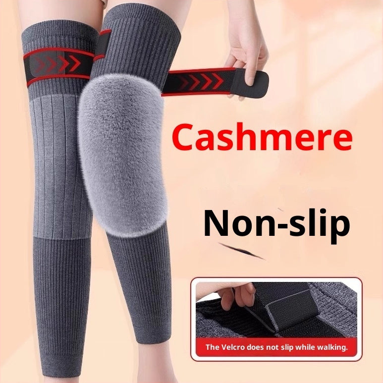 Universal Cold-proof Warm Knee Pads Elastic Windproof Thick Knee Protector Wraps Leg Soft Knee Protective Cover Injury Recovery